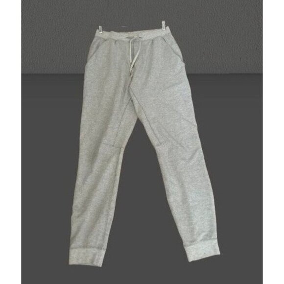 Lululemon Gray Jogger Sweatpants With Drawstring Waist & Back Zipper Pocket - Picture 1 of 9